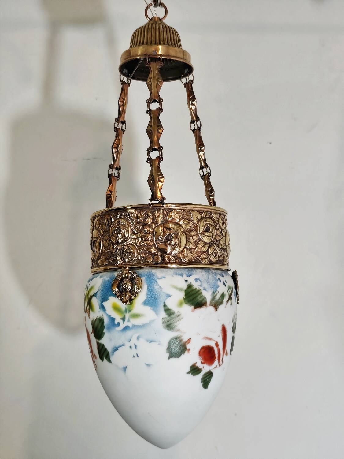 "Art Nouveau" ceiling lamp. Spain, 1930s.