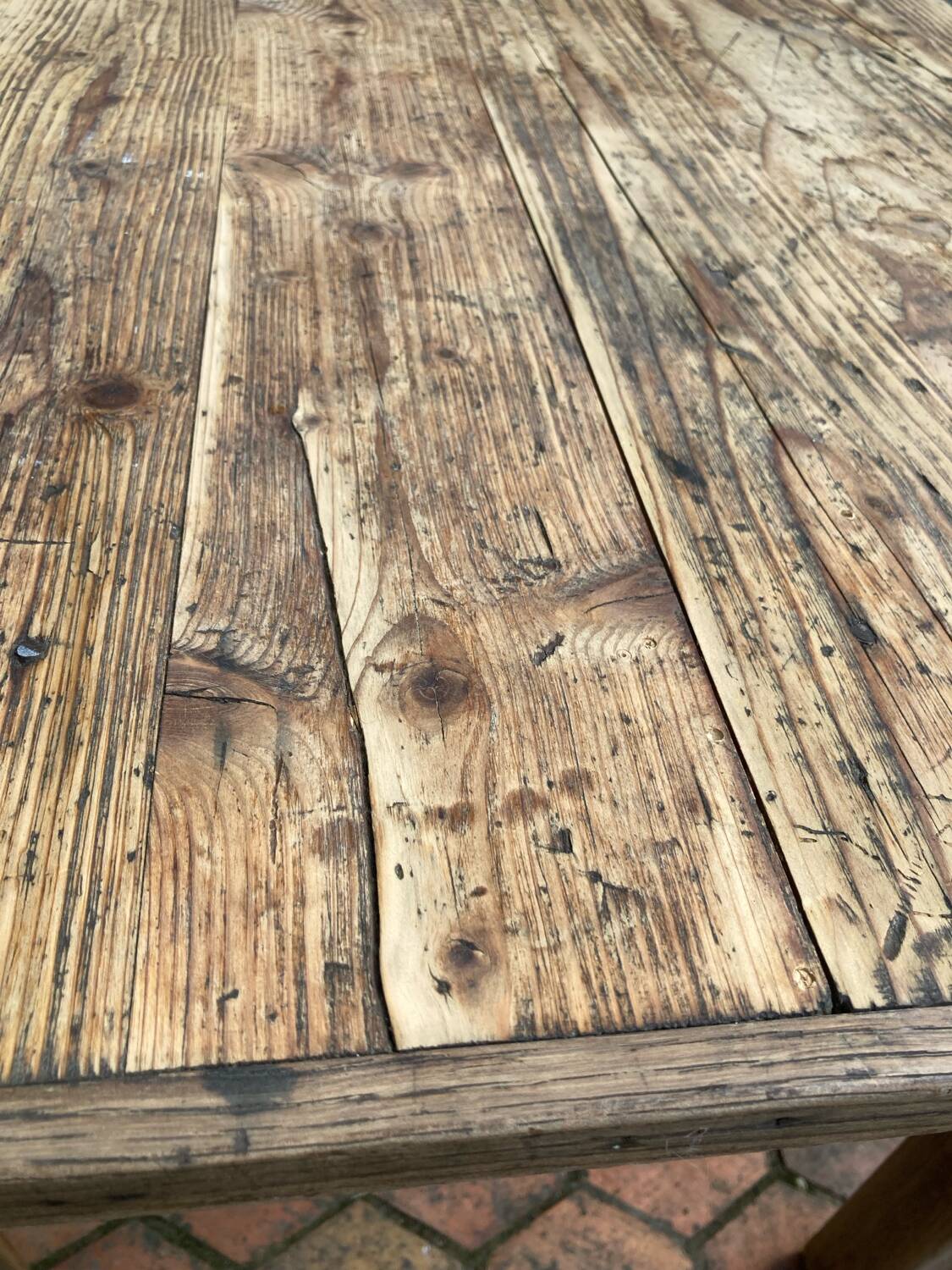 Old farmhouse table