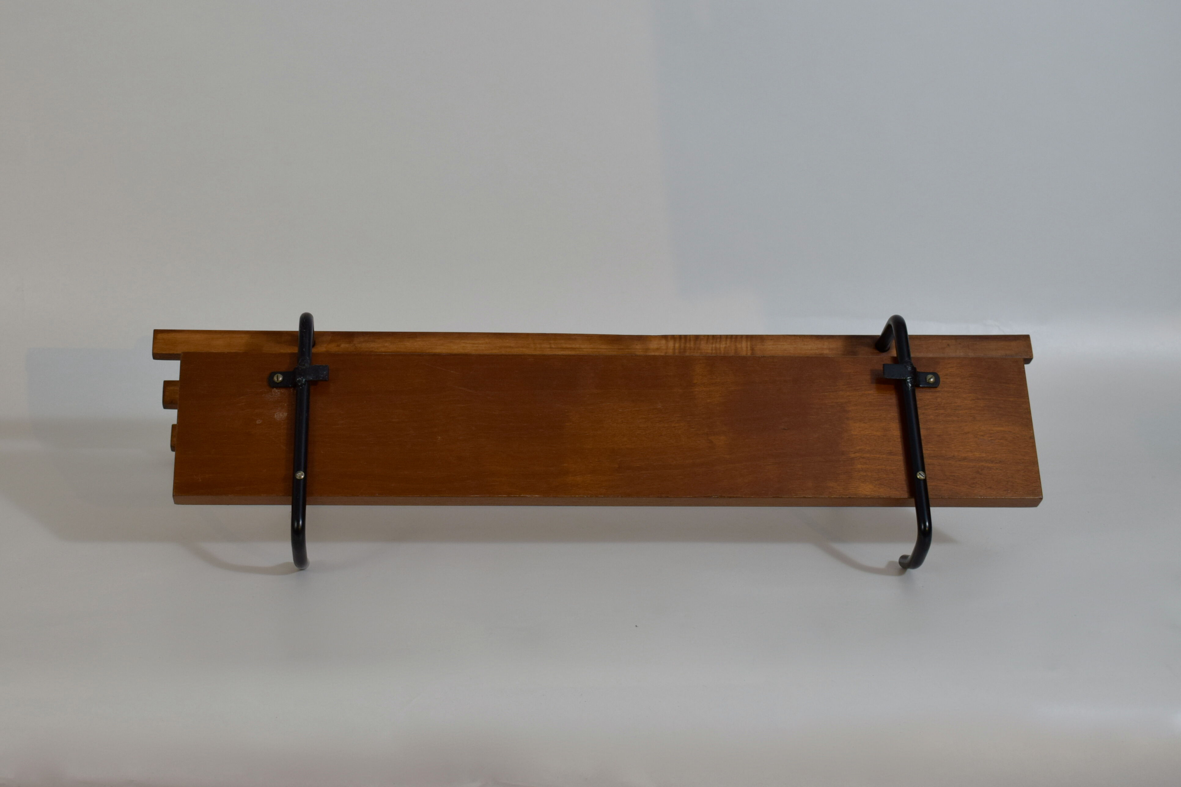 Scandinavian wall coat rack teak 1960