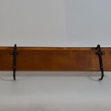 Scandinavian wall coat rack teak 1960