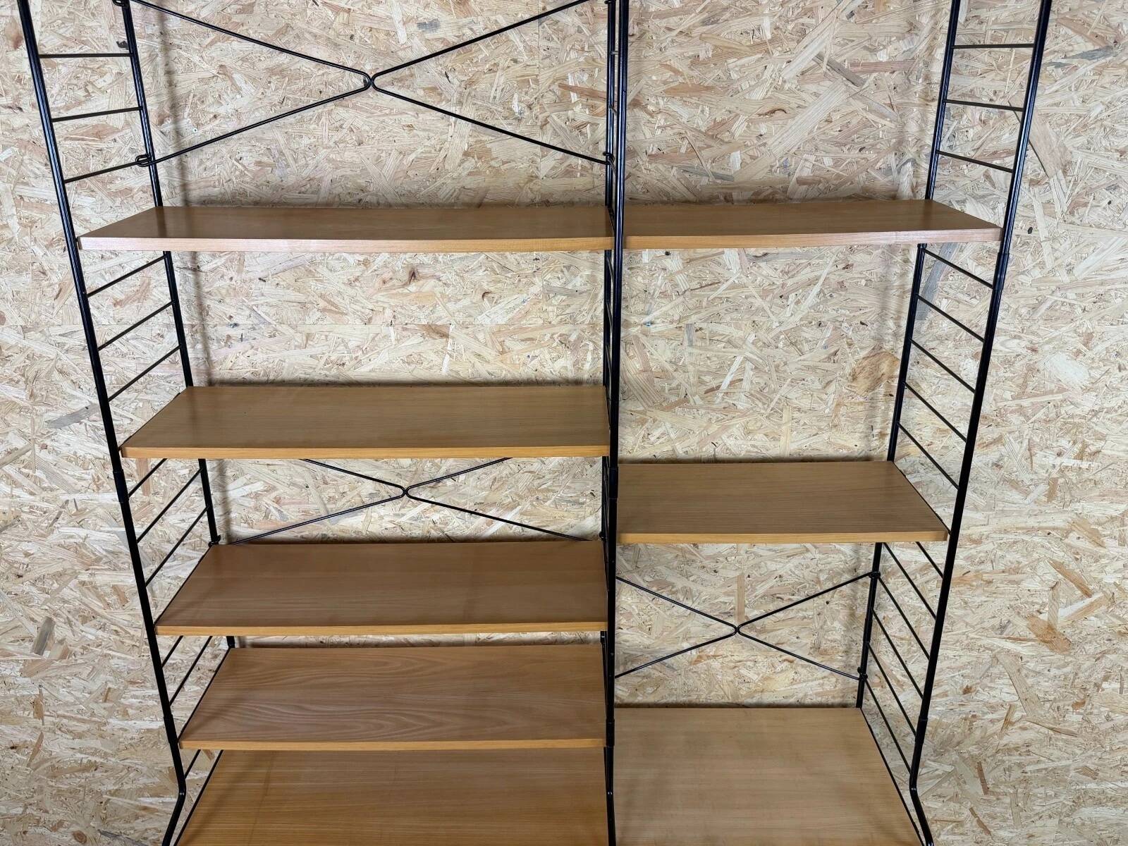 1960s 1970s Ash Shelving System Wall Unit from WHB Germany