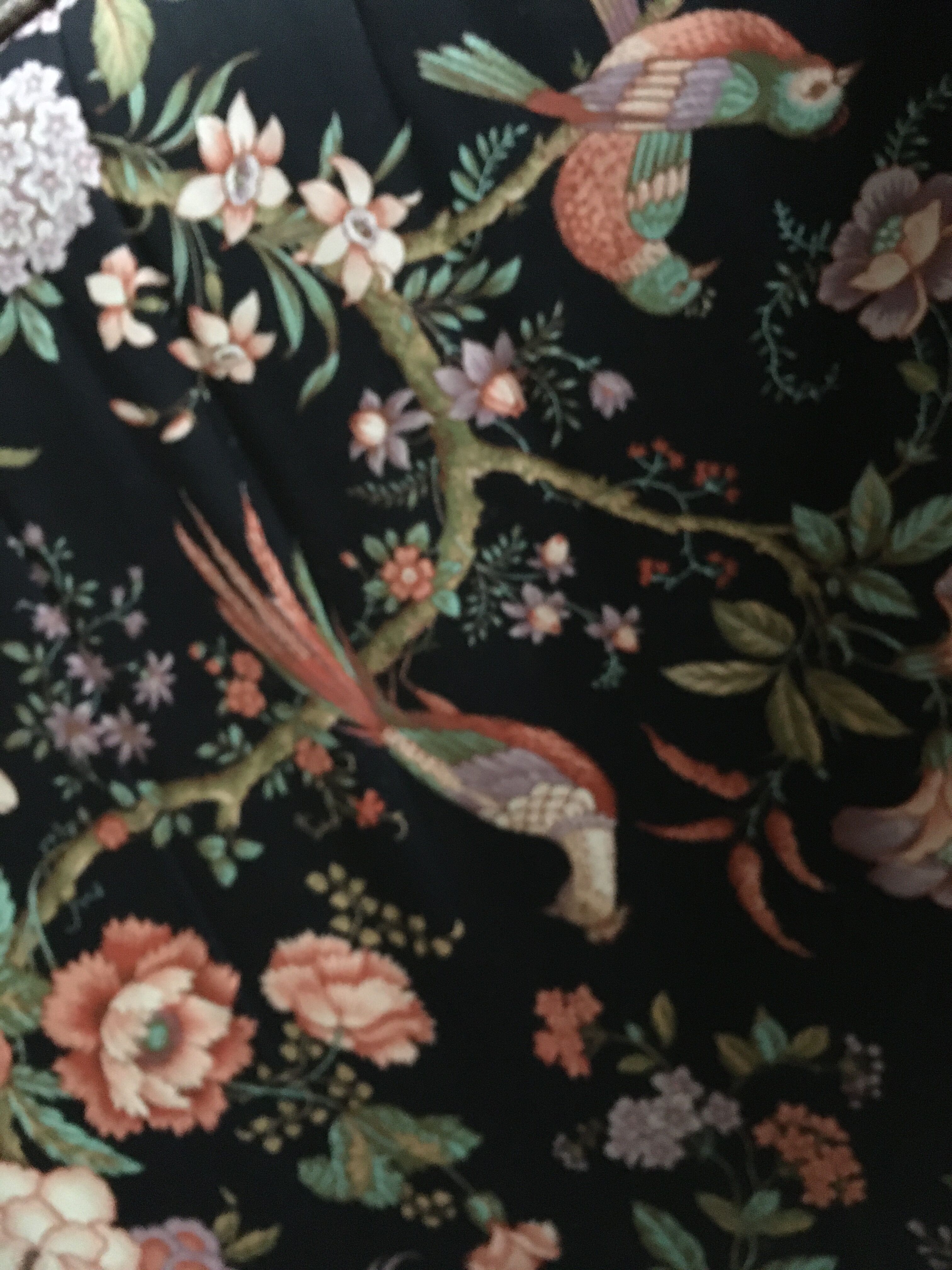 Faux bamboo chair with cushion