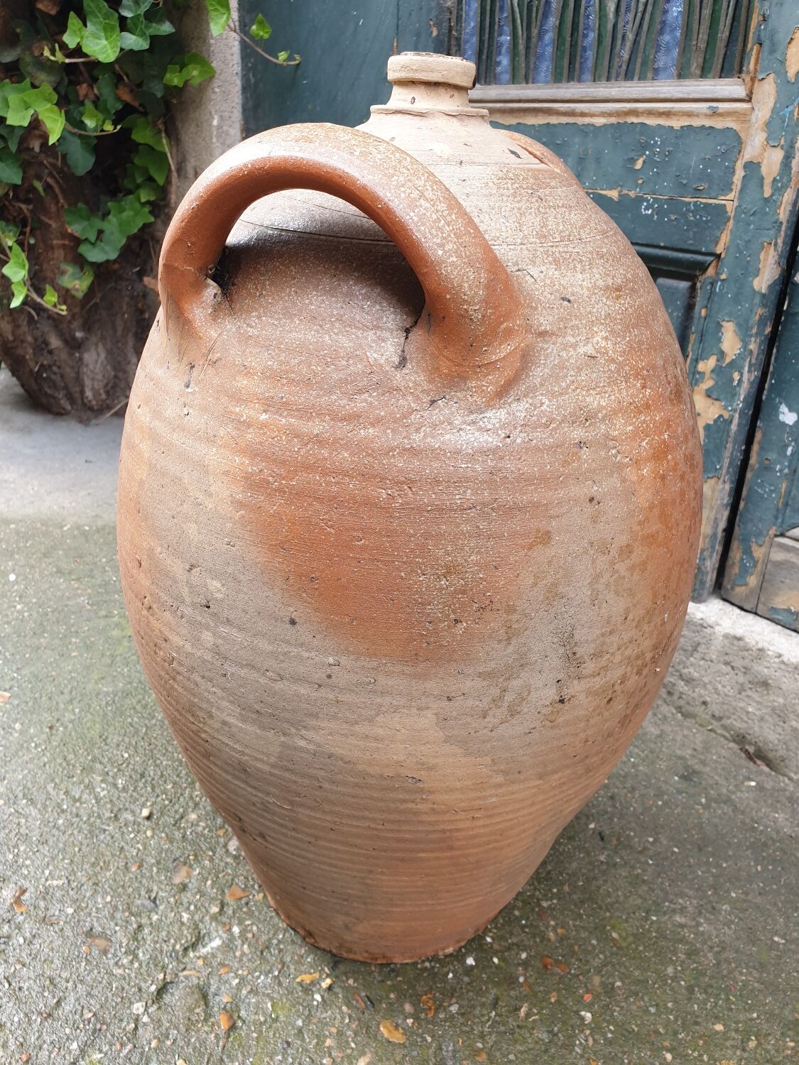 Large old jar high 55 cm terracotta