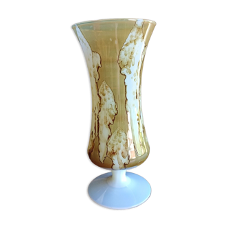 Vase en opaline effet marbré