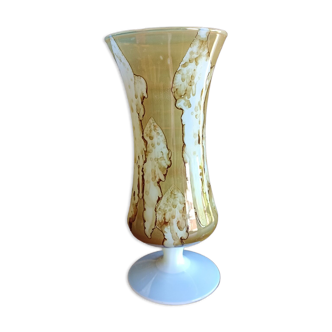Opaline vase marble effect