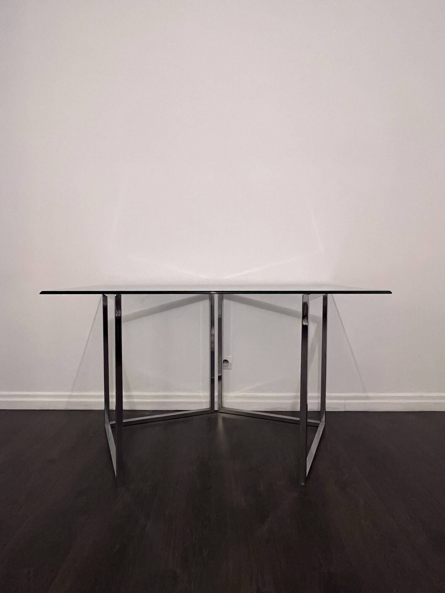Table d'architecte Cinna en verre