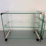 Italian design glass console storage unit by Gallotti & Radice An70