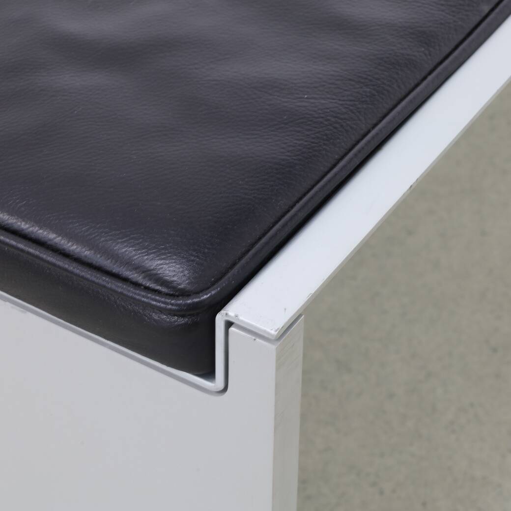 BQ 01 Architectural Museum Bench in Leather by Wim Quist for Spectrum, 1970s