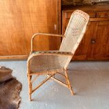 Wicker armchair
