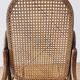 Antique Thonet bentwood rocking chair, original label.