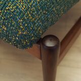 Green melange armchair, Danish design, 1970s, production: Denmark