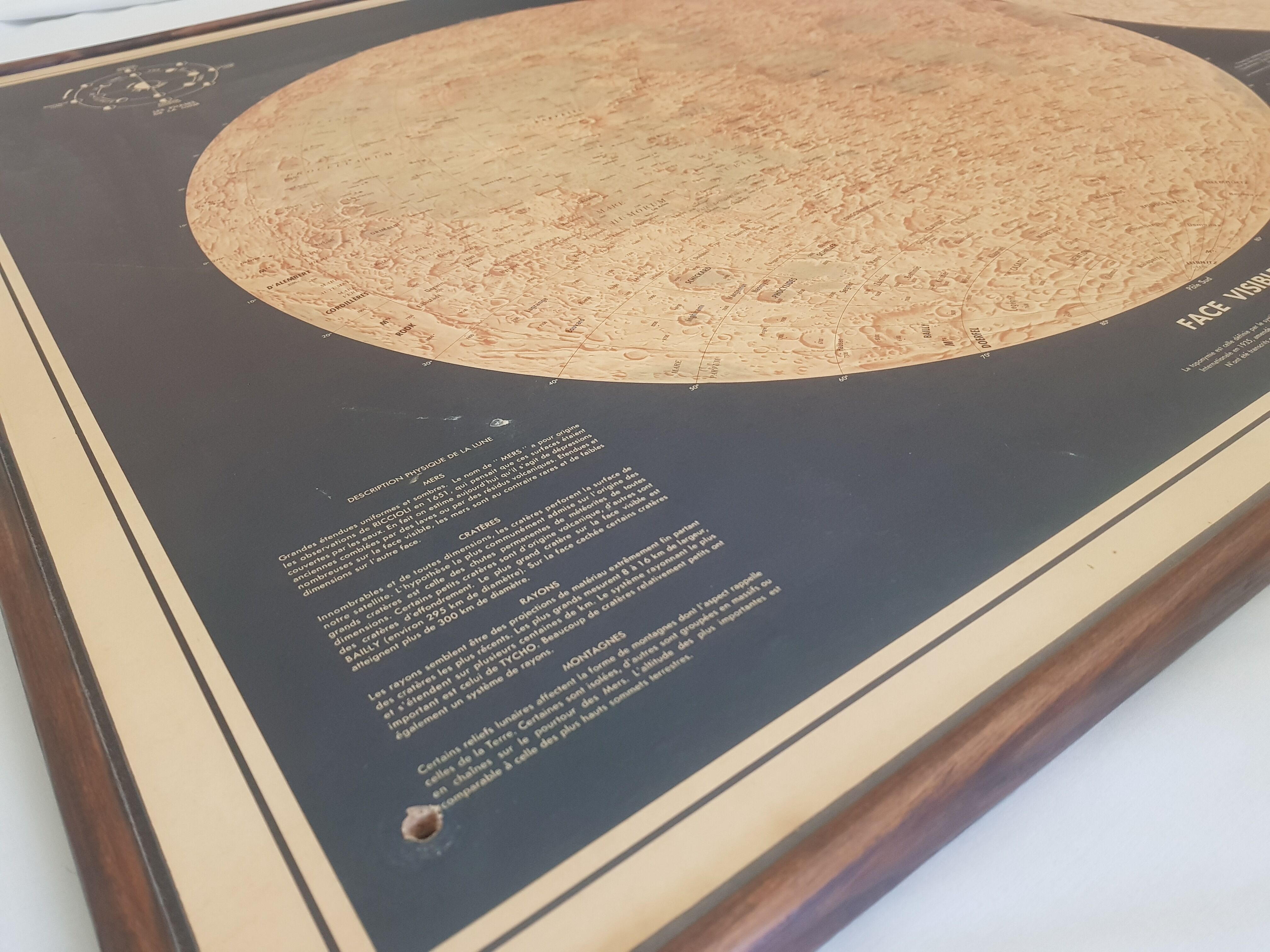 Map of the ancient moon. 1969 IGN edition after Apollo 11