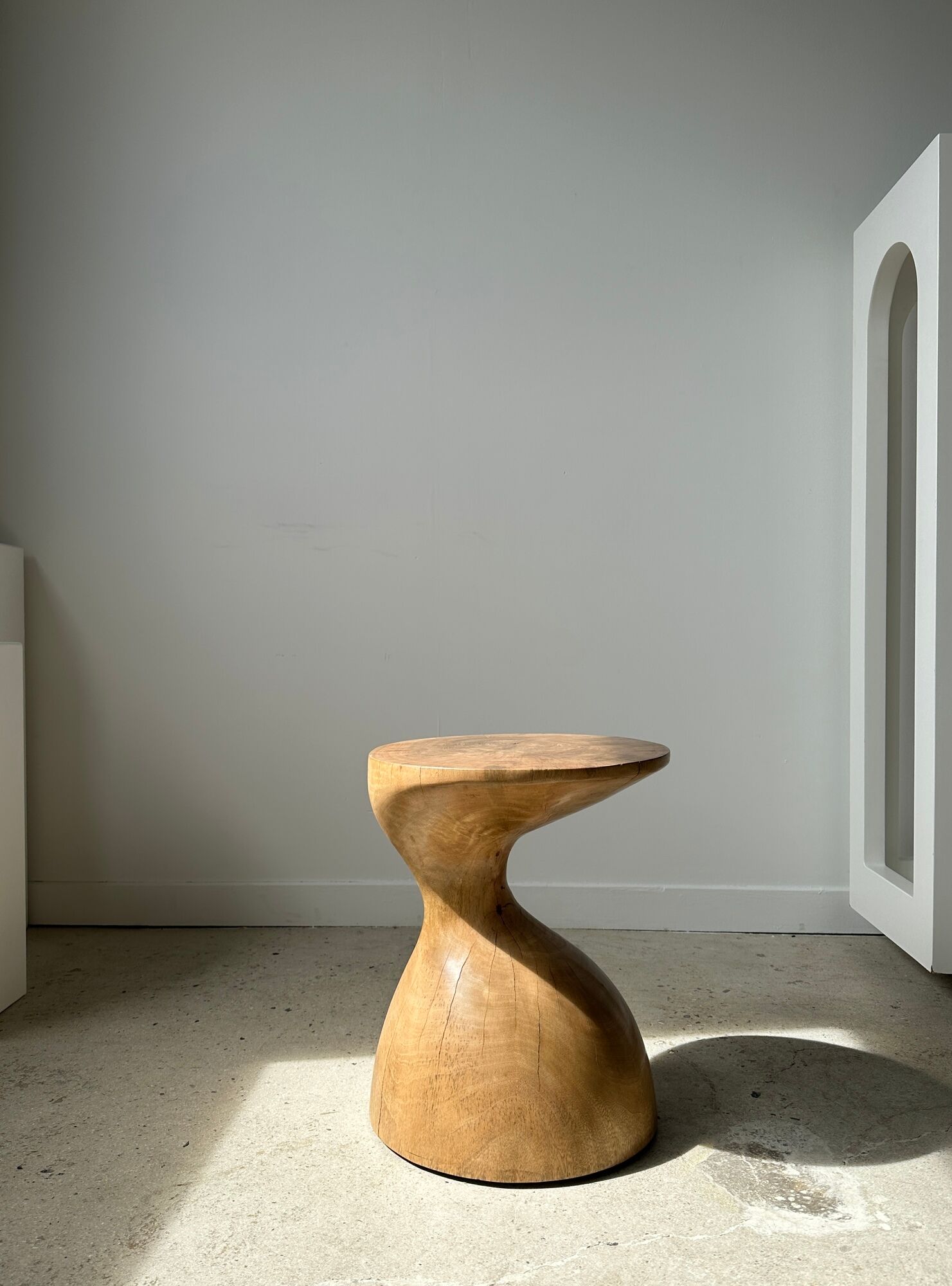 Solid wood sofa end
