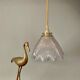 Suspension tulipe vintage en verre holophane (2)