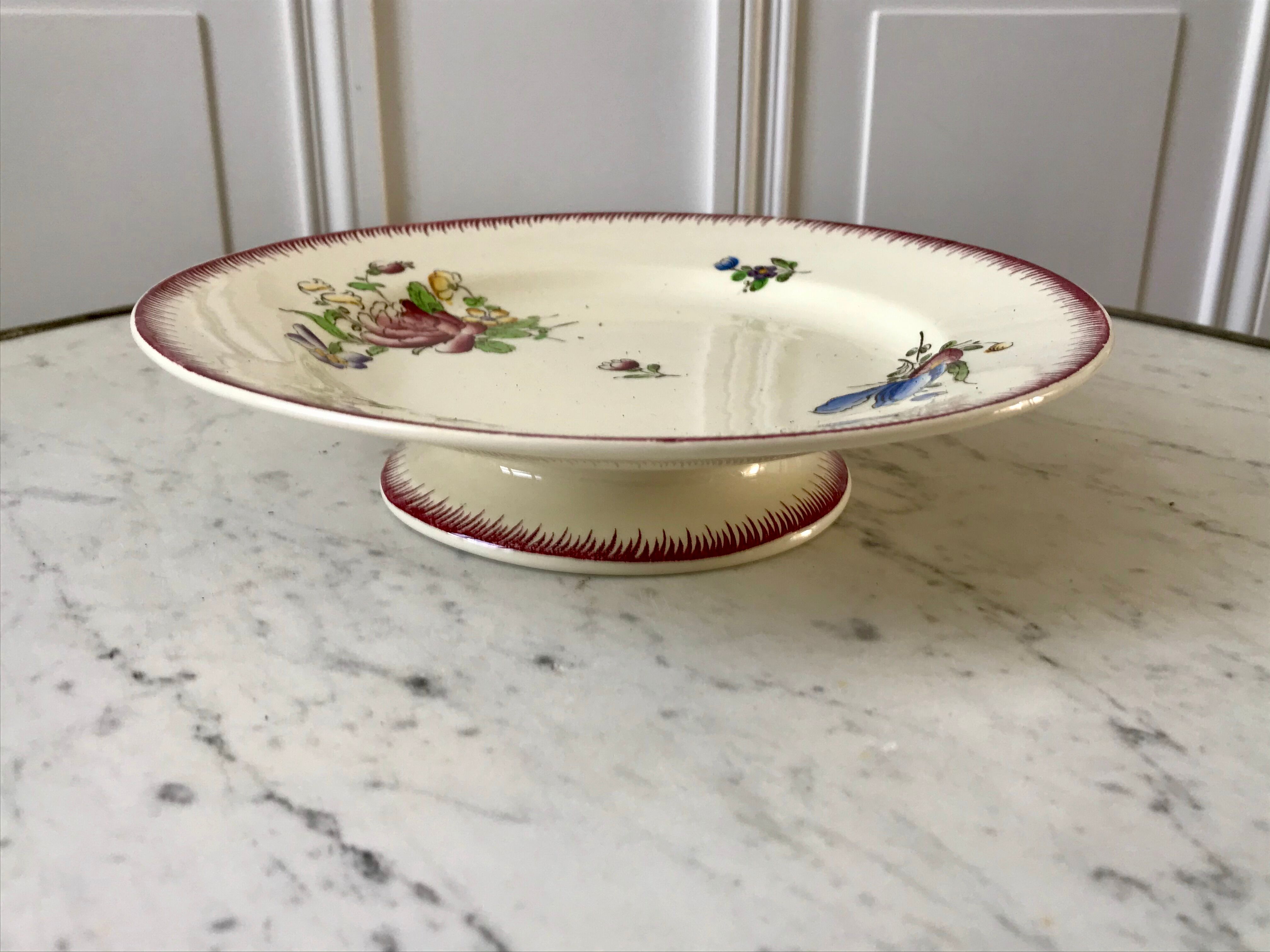 stocking compotier / serving dish Villeroy & Boch La Louvière Belgian manufacture in Iron Earth early