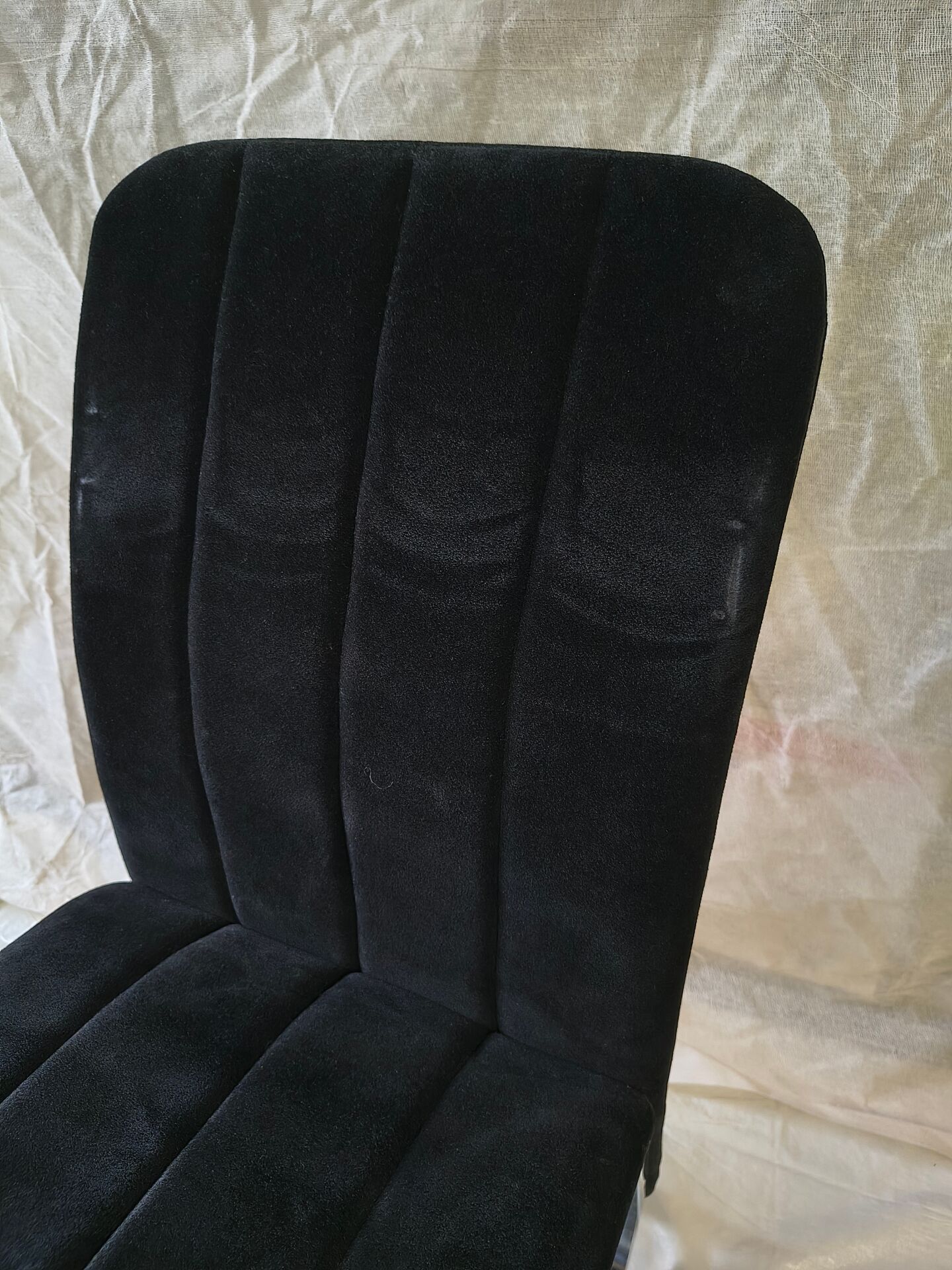 Vintage chrome chairs from the early 1980s.