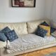 Very beautiful ikeda leather sofa by steiner, 3-seater.