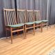 Ensemble de quatre chaises Casala, Allemagne, années 1960.