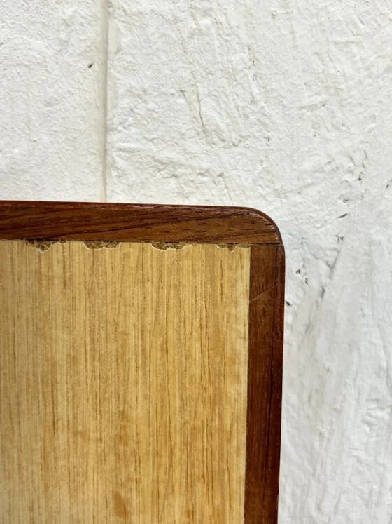 Miroir vintage XL en teck, Scandinavie, années 1970