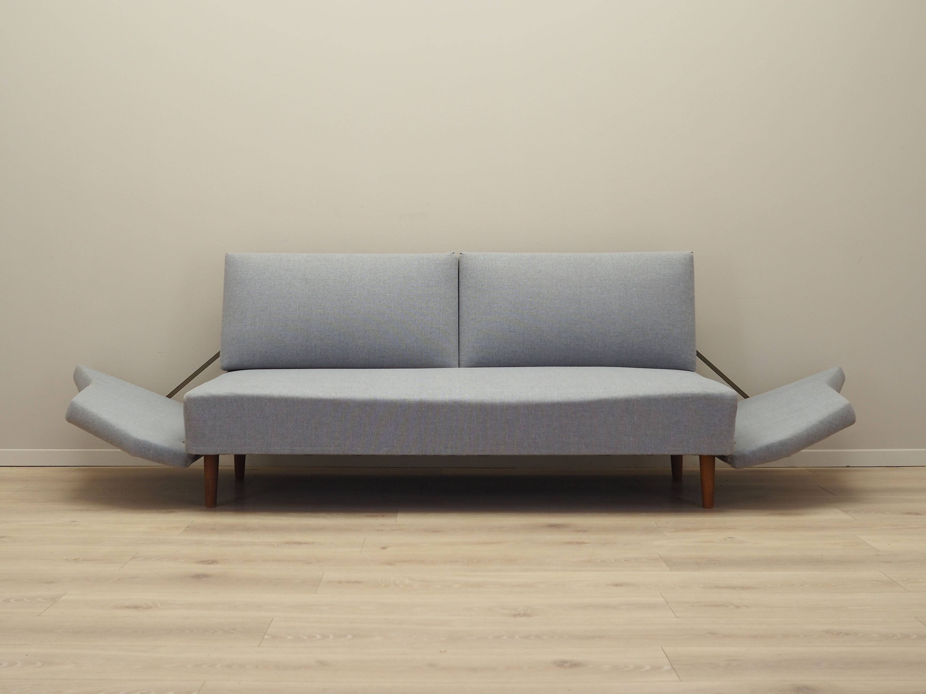 Grey sofa, Danish design, 1960s, produced in Denmark