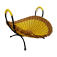 Corbeille a fruits scoubidou jaune