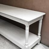 Table of drapier of light grey white color of 1.72 meters