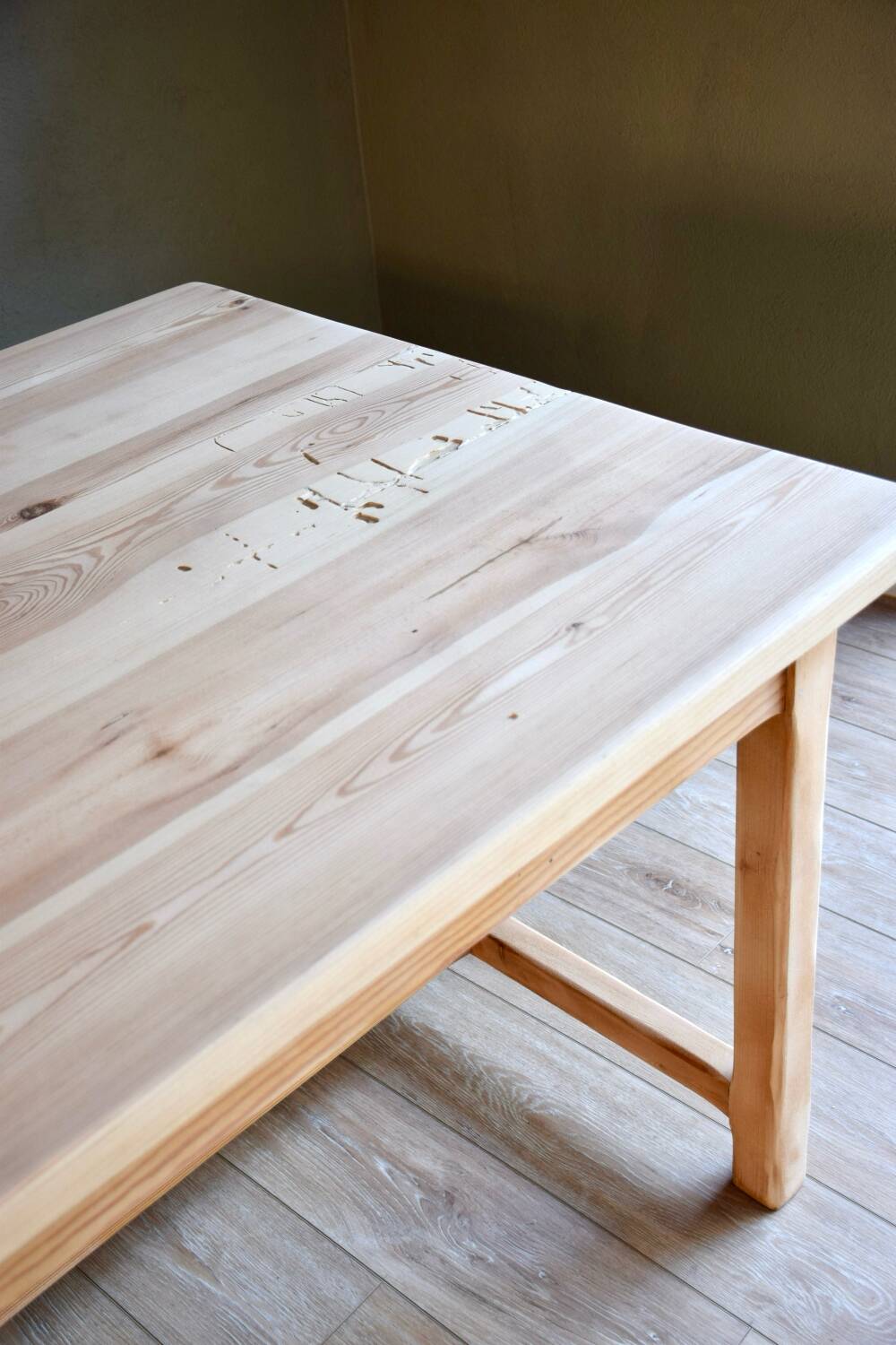 Oak farmhouse table
