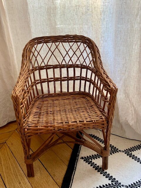 Rattan children's chair