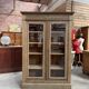 Showcase in oak from the late 19th century.