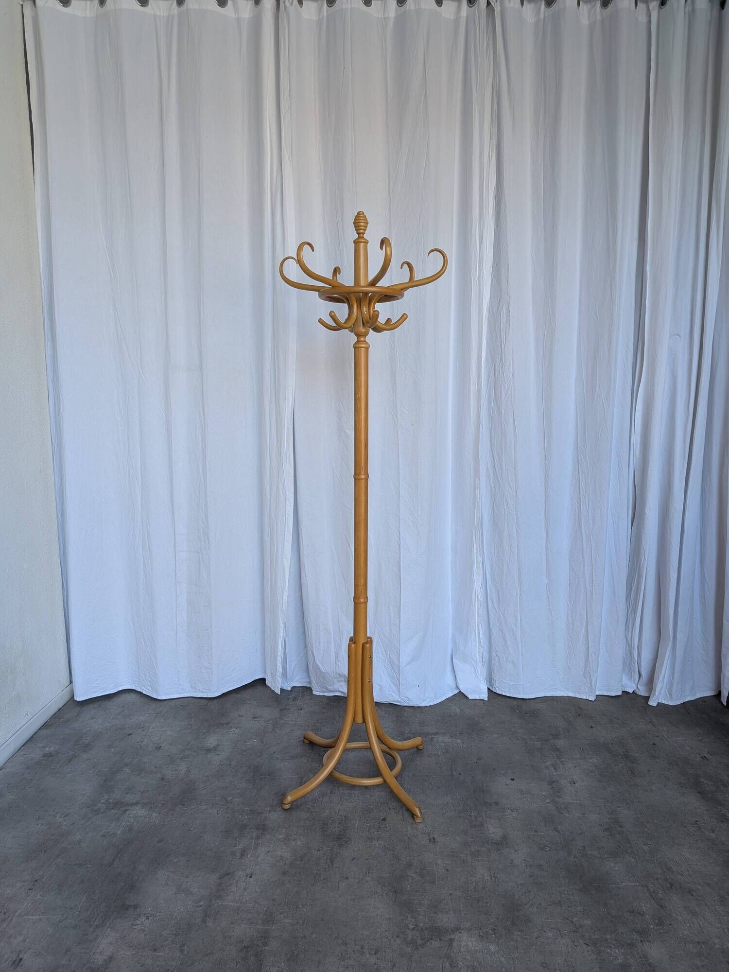 Vintage Bentwood Coat Stand in Thonet Style with Umbrella Holder / Hall Tre