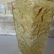 Vintage Peill & Putzler vase – textured amber glass – Germany years