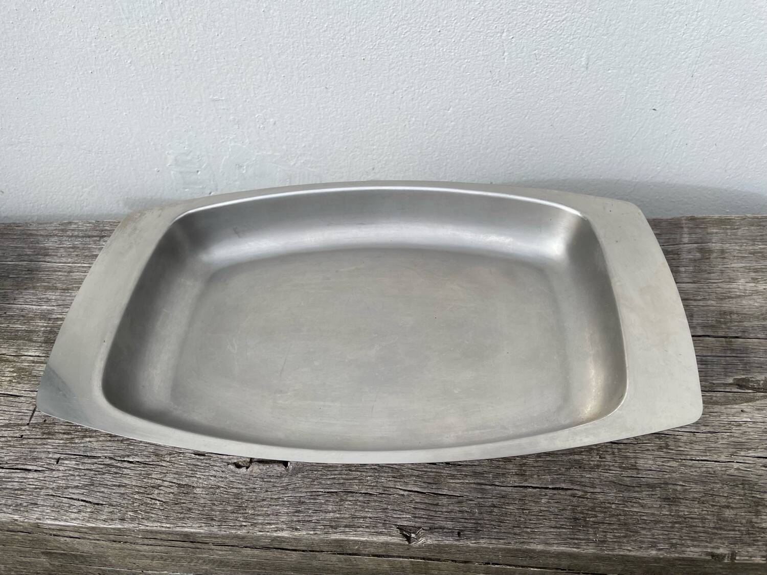 Trio of Danish Scandinavian stainless steel dishes