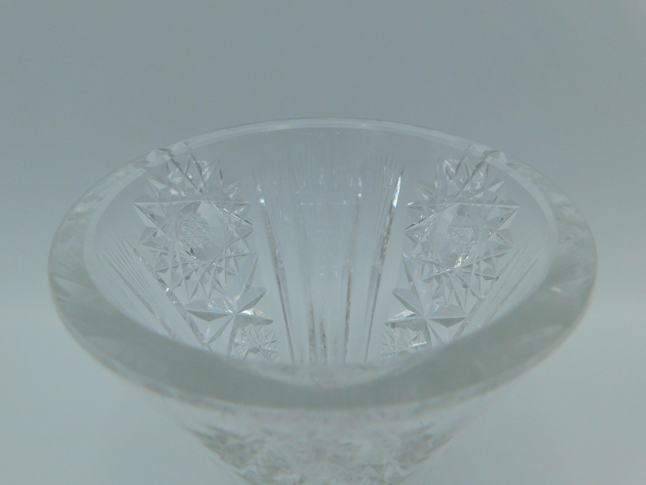 Vintage vase in cut crystal