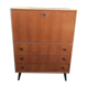 Old secretary cabinet scandinavian dresser vintage compass feet