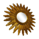 Mid century golden sunburst mirror, 1960s