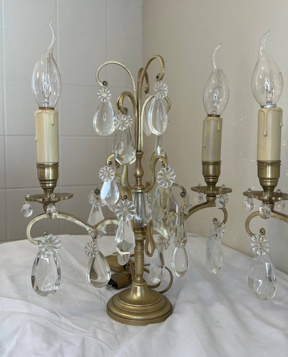 Pair of bronze candlesticks