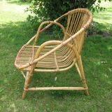 Adult 60s rattan armcchair