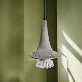Large contemporary aluminium hanging lamp