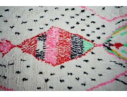 Colorful Berber carpet 258x146cm