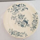 6 Longwy Ycho model flat plates in iron earthenware