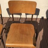 Pair of Scandinavian schoolboy chairs