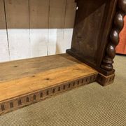 Bibliothèque de boiserie en chêne et sapin début XXème