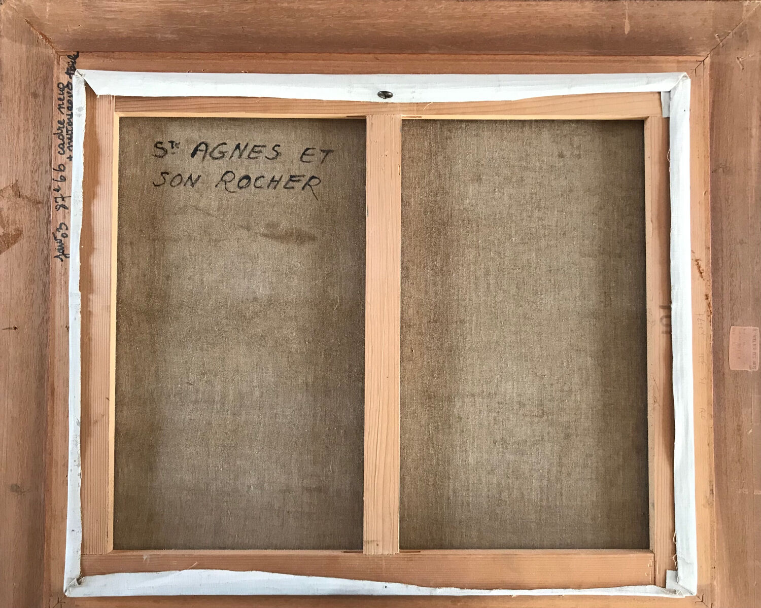 Sainte-Agnès (Alpes-Maritimes). Oil/canvas by Camille LEROY - 1905, 1995 -