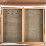 Sainte-Agnès (Alpes-Maritimes). Oil/canvas by Camille LEROY - 1905, 1995 -