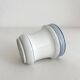 Antique porcelain teacup with blue rims, 19th century