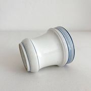 Tasse brulot ancienne en porcelaine liserés bleus 19eme siècle