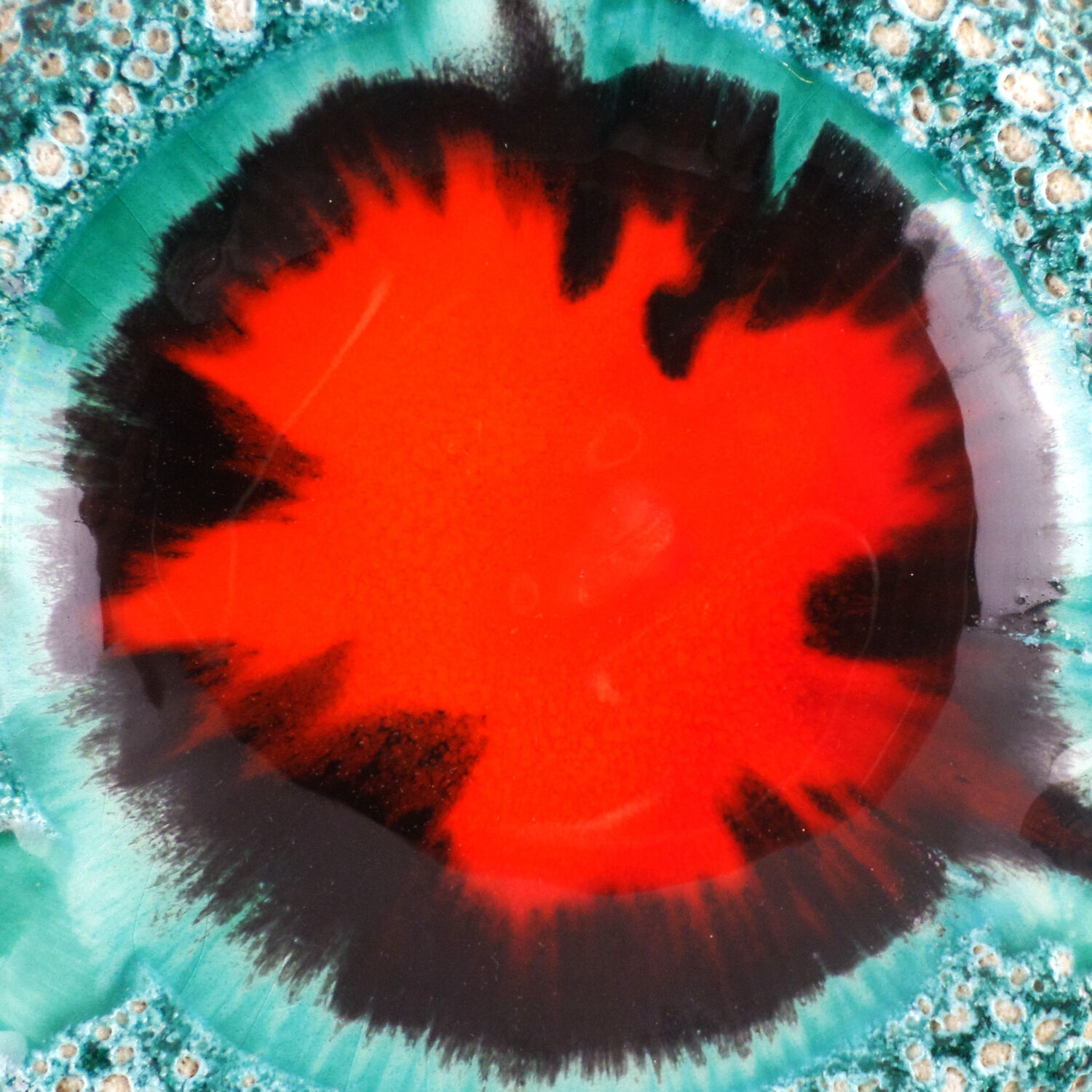 Vallauris ashtray empty ceramic sea foam pockets