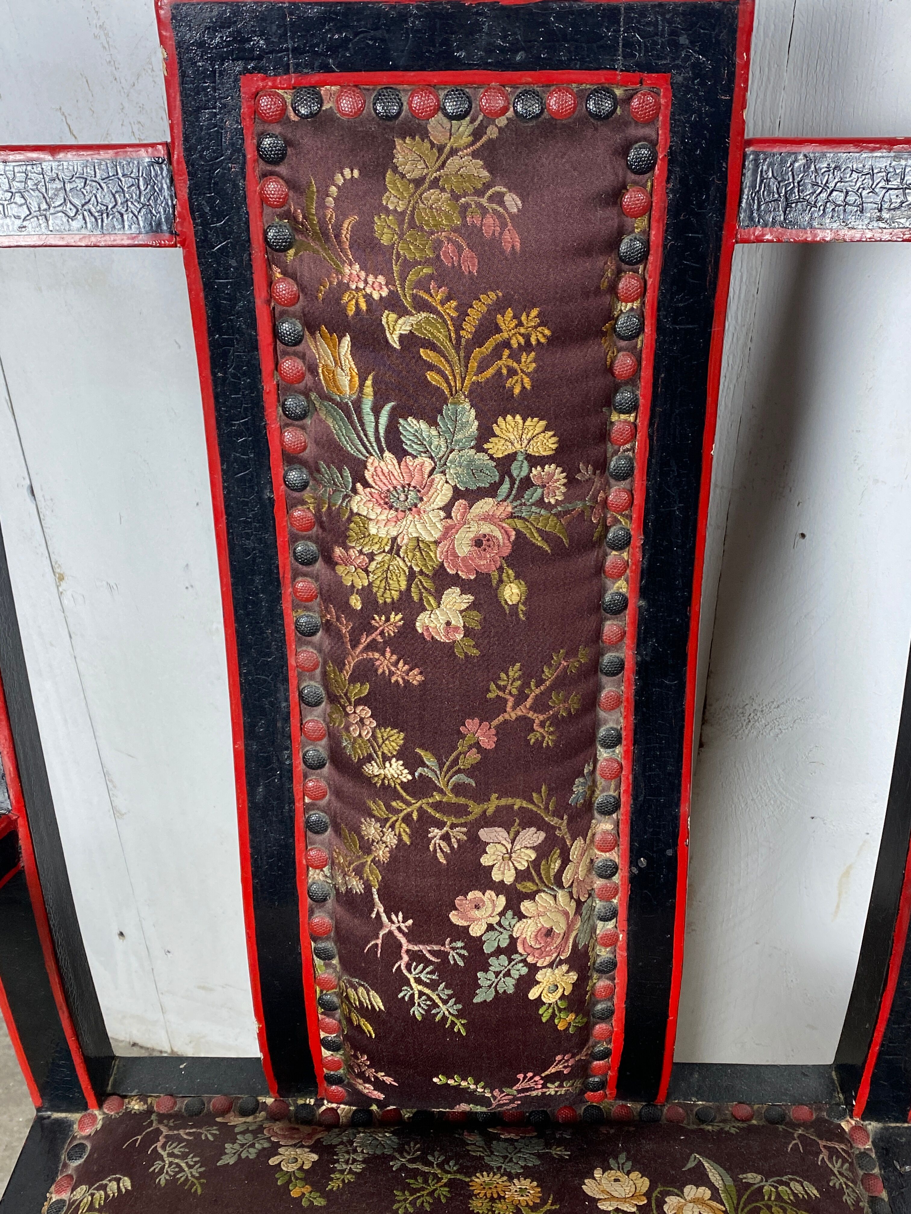 Fauteuils chinois broderie de soie