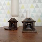 Pair of 1920s Art Deco bronze bookends