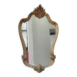 Baroque mirror rocaille Louis XV golden vintage